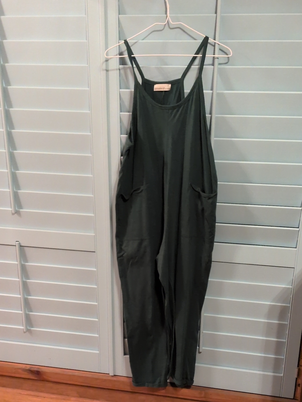 Zenana Outfitters Dark Olive Green Sleeveless Utility Jumpsuit